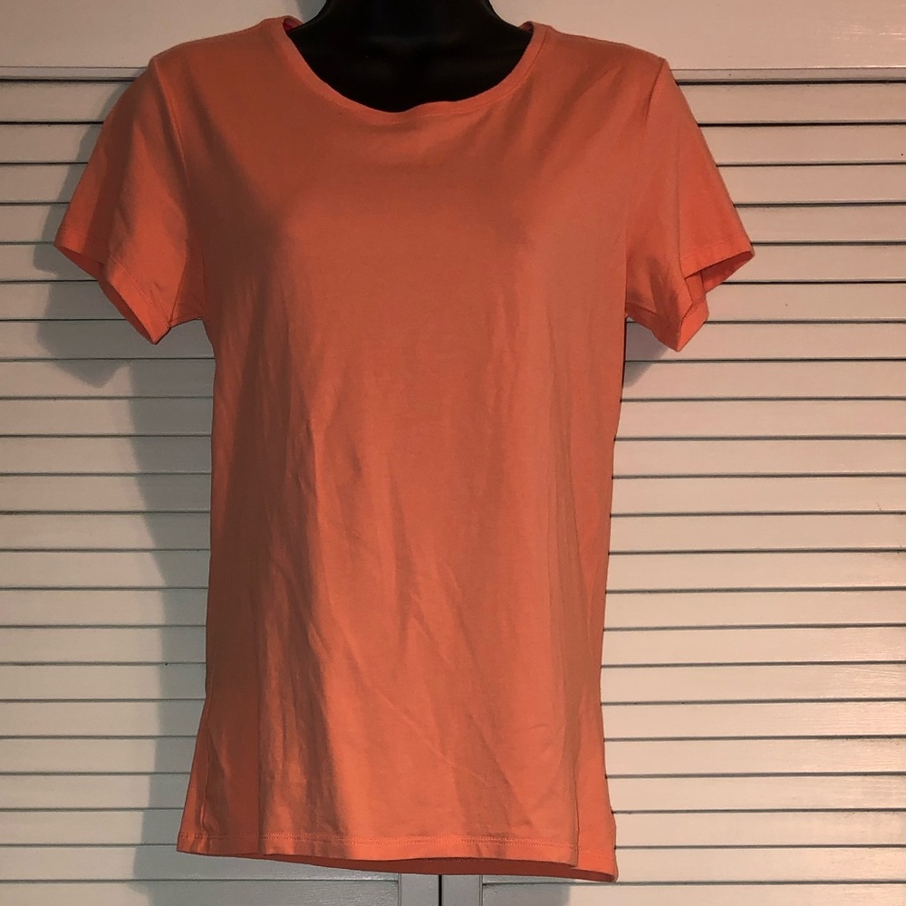 Women's Short Sleeve Crew Neck Tee - Orange